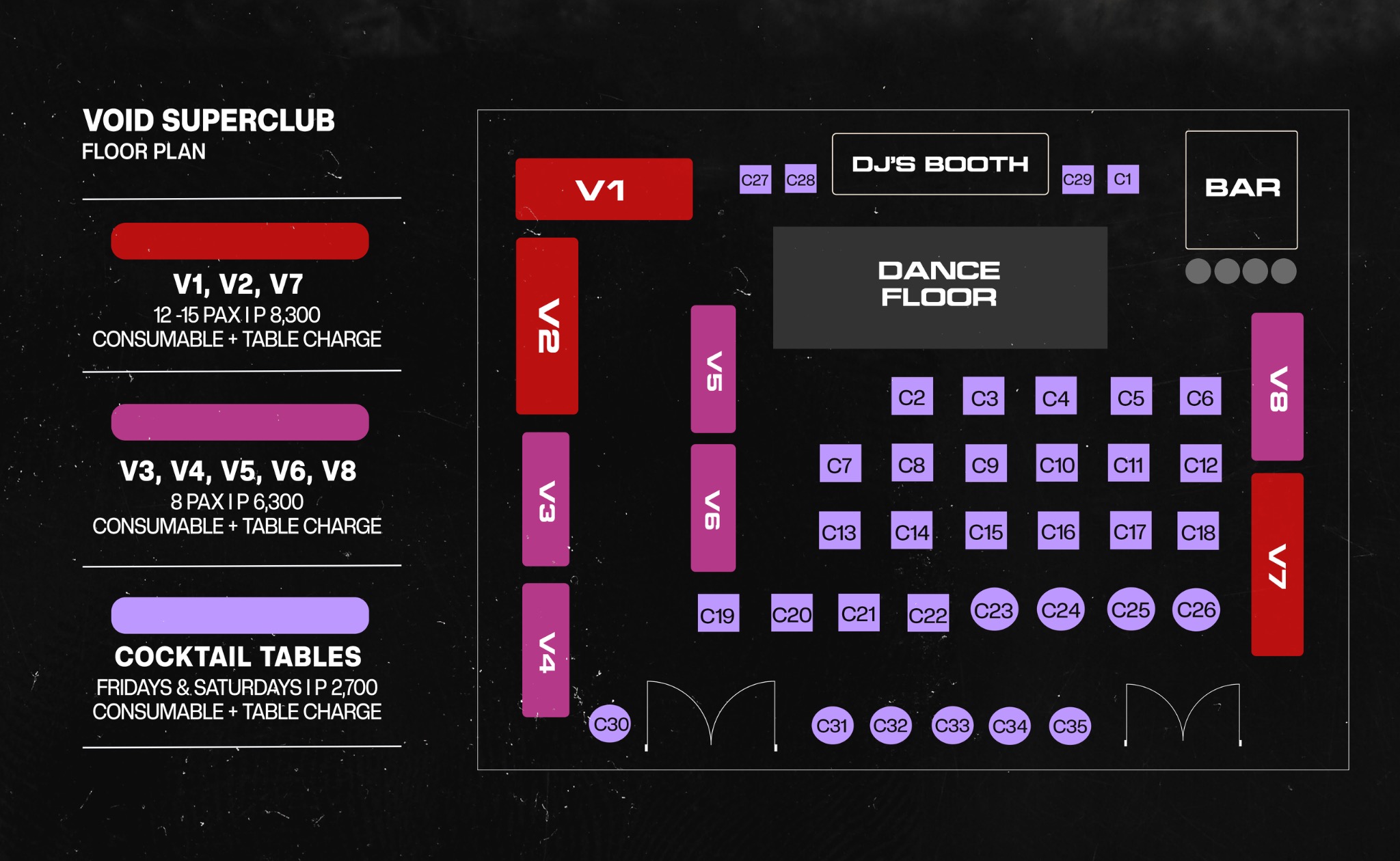 Void Superclub Floor Plan